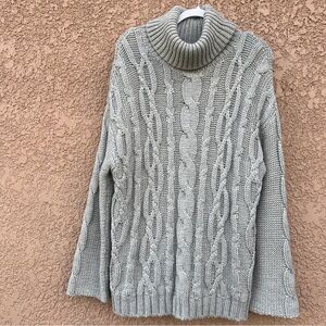 $370 Marina Moscone x RTR Design Collective Oversized Turtleneck Pullover Knit